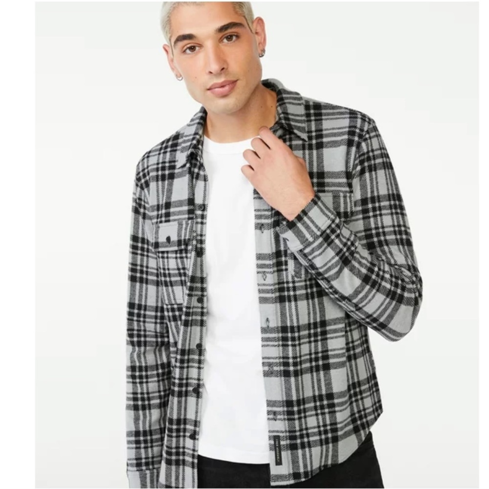 Knit Flannel Shirt
